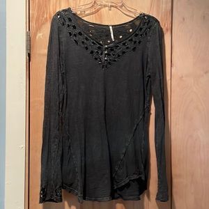 Free People Boho long-sleeved top